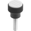 Kipp Knurled Knobs, external thread, inch K0247.1A15X20